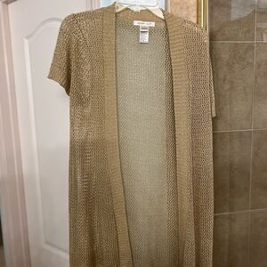 August Silk Metallic Knit Cardigan